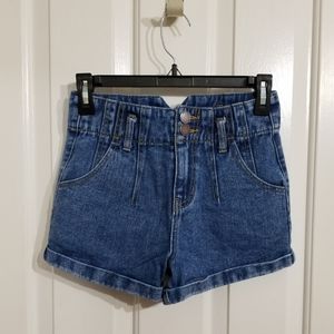 Modern amusement denim high waisted short